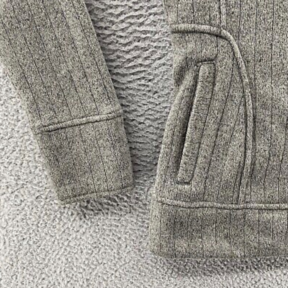 REI Jacket Womens Gray Knit Zip-Up Pockets Collar - size XS - Picture 5 of 14